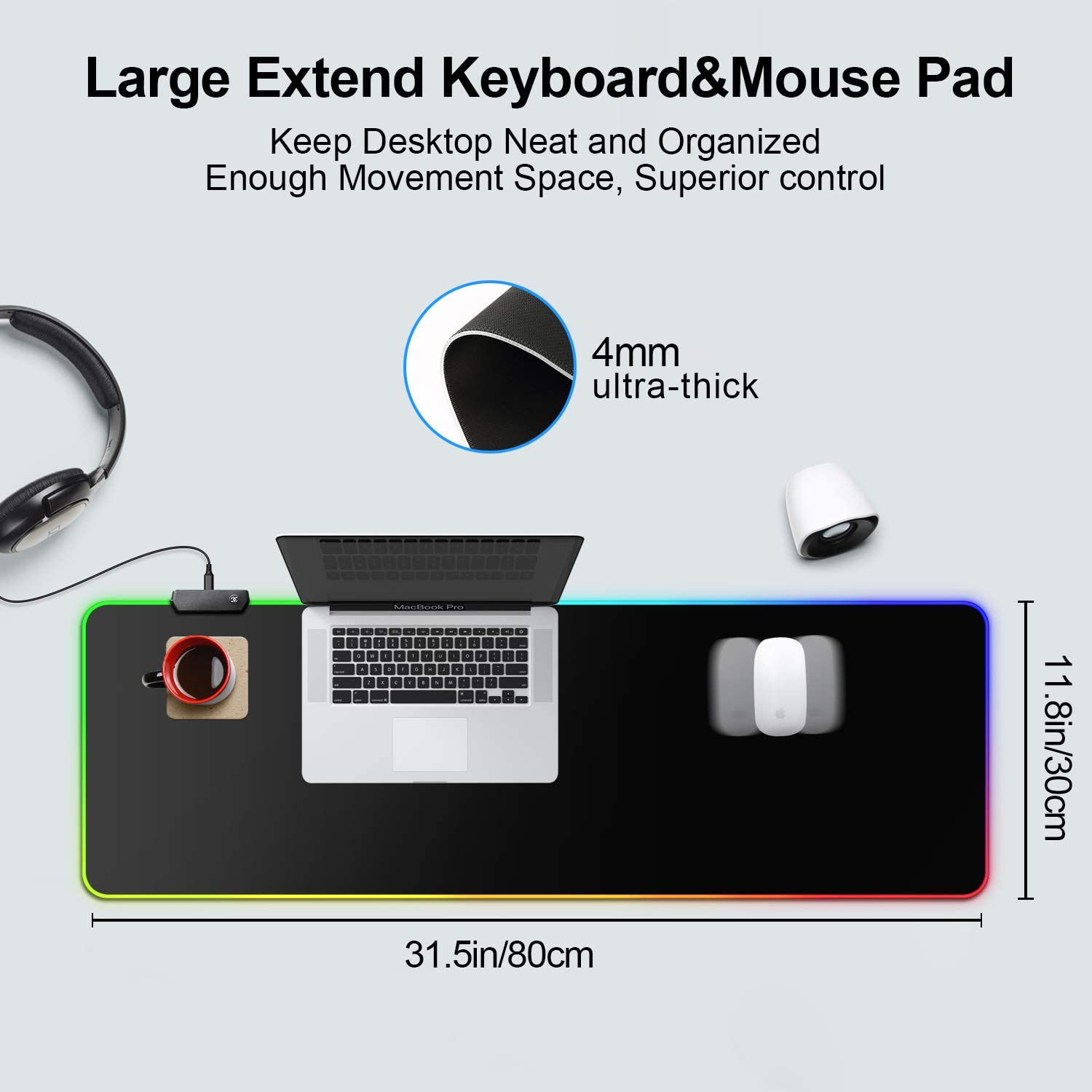Extended XXL Gaming RGB Mousepad Supplier - Image 2