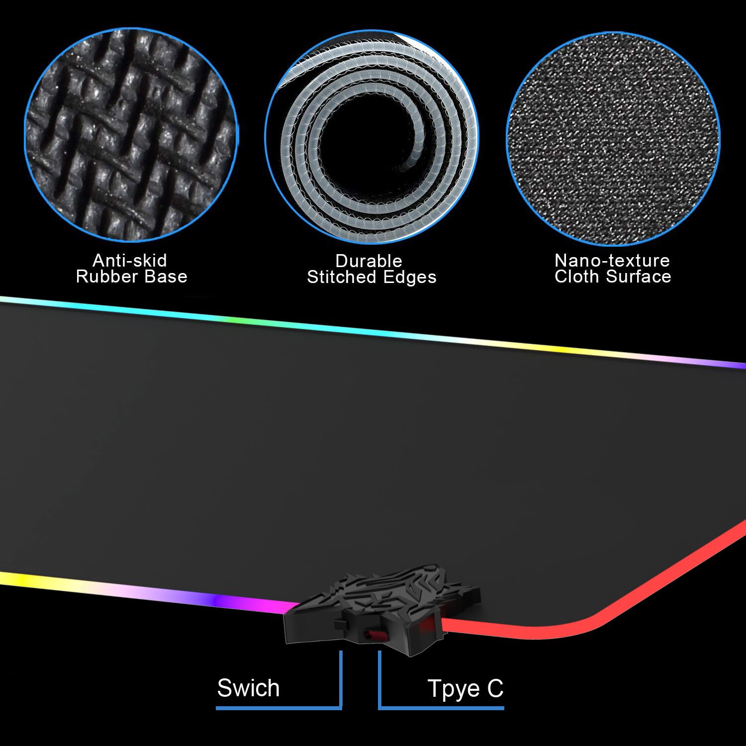 Luminous Mouse Pad Customizable Patterns Manufacturer - Bild 5